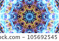 Geometric pattern like a kaleidoscope _ back material 105692545