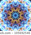 Geometric pattern like a kaleidoscope _ back material 105692546