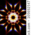 Geometric pattern like a kaleidoscope _ back material 105692547