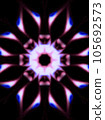 Geometric pattern like a kaleidoscope _ back material 105692573