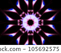 Geometric pattern like a kaleidoscope _ back material 105692575