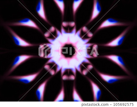 Geometric pattern like a kaleidoscope _ back material 105692575