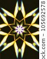 Geometric pattern like a kaleidoscope _ back material 105692578