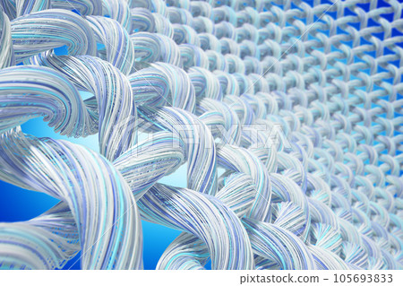 Close-up of fabric interlaced fiber. 105693833