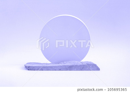 Podium for cosmetic product presentation. Abstract minimal geometrical form. Cylinder podium sphere, geometric forms, soft shadow. Scene to show products. Showcase, display case. Flat lay, side view Podium for cosmetic product presentation. Abstract minimal geometrical form. Cylinder podium sphere, geometric forms, soft shadow. Scene to show products. Showcase, display case. Flat lay, side view 105695365