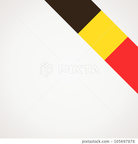 Corner ribbon flag of Belgium Corner ribbon flag of Belgium 105697878