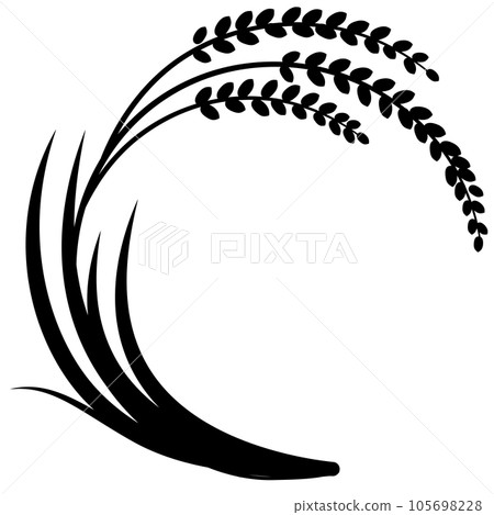 稻穗圖（剪影） 105698228