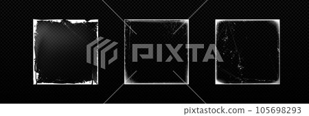 Realistic set of distressed edge vinyl covers Realistic set of distressed edge vinyl covers 105698293