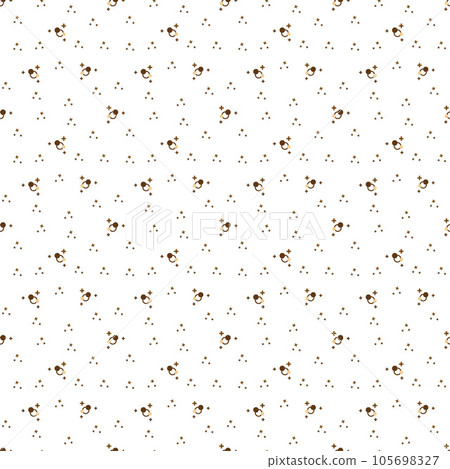 Pattern with snowflakes3. Cute pattern with snowflakes or stars. Cartoon doodle vector illustration. Pattern with snowflakes3. Cute pattern with snowflakes or stars. Cartoon doodle vector illustration. 105698327