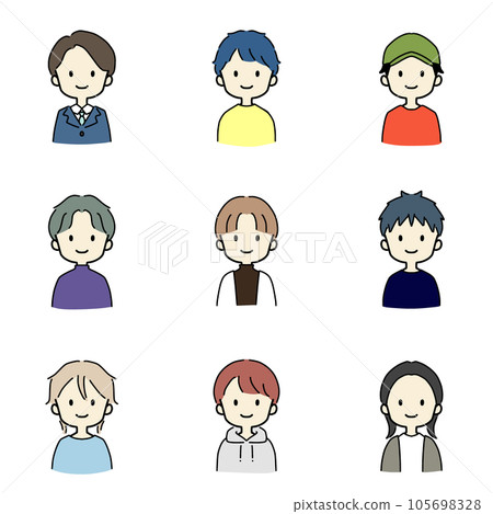 boy simple illustration icon boy simple illustration icon 105698328