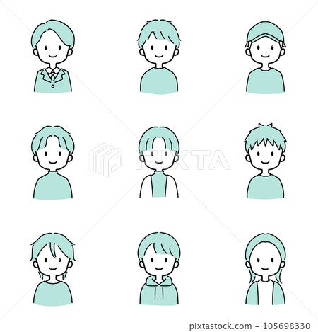boy simple illustration icon boy simple illustration icon 105698330