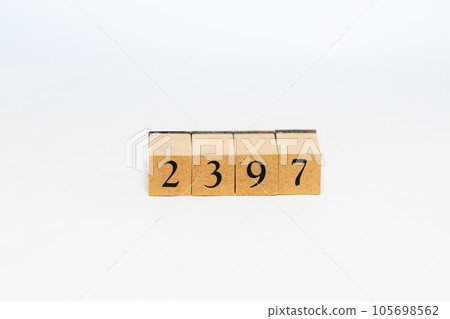 Wood block number 2397 105698562