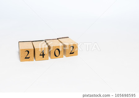 Wood block number 2402 105698595