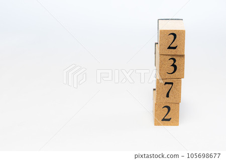 Wooden block number 2372 Wooden block number 2372 105698677