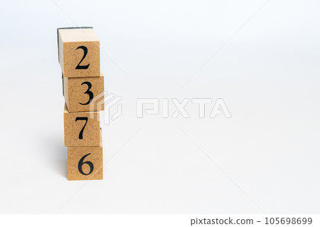 Wooden block number 2376 Wooden block number 2376 105698699