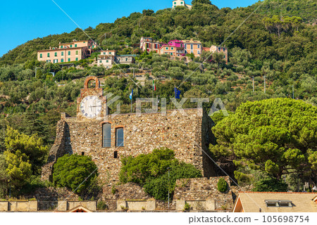 Ancient Castle of Bonassola Village - La Spezia Liguria Italy Ancient Castle of Bonassola Village - La Spezia Liguria Italy 105698754