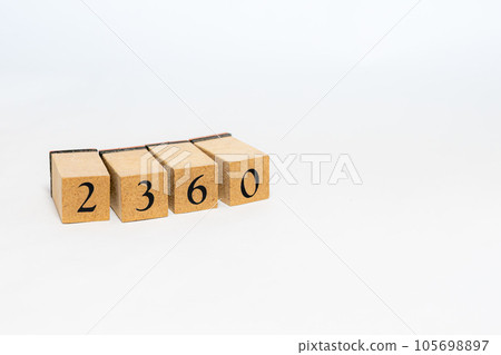 Wooden block number 2360 105698897