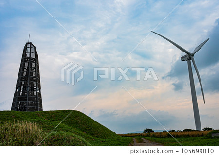 Hokkaido Dawn Tower Scenery Hokkaido Dawn Tower Scenery 105699010