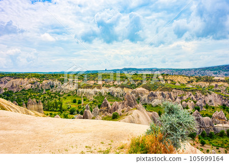 Unique natural place in Cappadocia - Valley of Love, Turkiye. 105699164