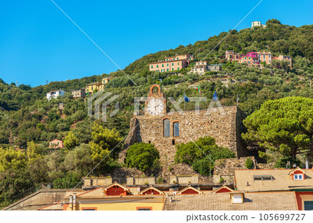 Ancient Castle of Bonassola Village - La Spezia Liguria Italy Ancient Castle of Bonassola Village - La Spezia Liguria Italy 105699727