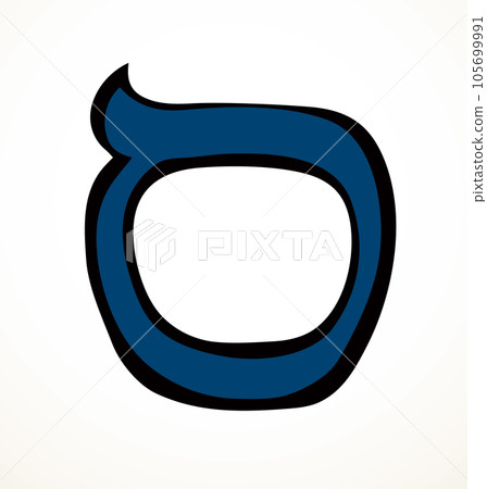 Vector drawing. Hebrew letter icon Vector drawing. Hebrew letter icon 105699991