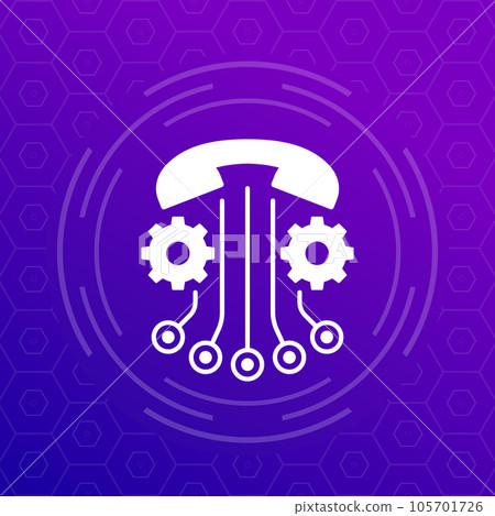 call settings vector icon for apps and web call settings vector icon for apps and web 105701726