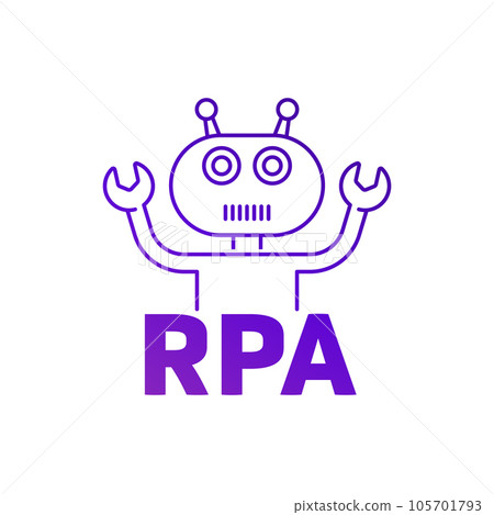 RPA bot icon, Robotic process automation RPA bot icon, Robotic process automation 105701793