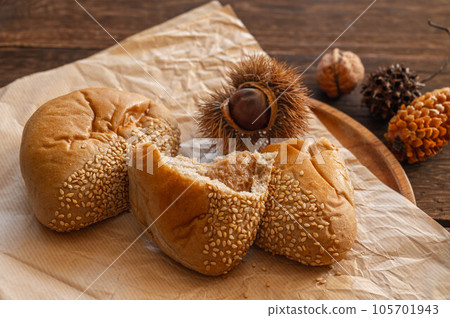 chestnut cream bun 105701943