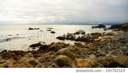 Surf Breaking Asilomar State Marine Reserve California Surf Breaking Asilomar State Marine Reserve California 105702324