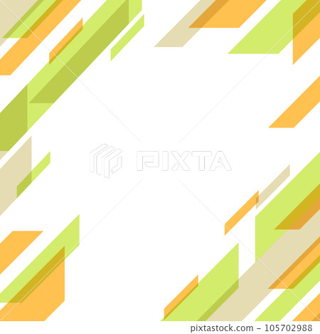 橙色和綠色幾何圖案背景素材 橙色和綠色幾何圖案背景素材 105702988