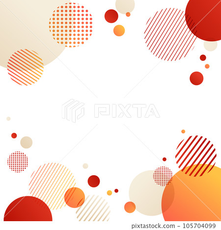 red polka dot geometric pattern background material 105704099