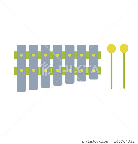 Musical instrument illustration Glockenspiel 105704332