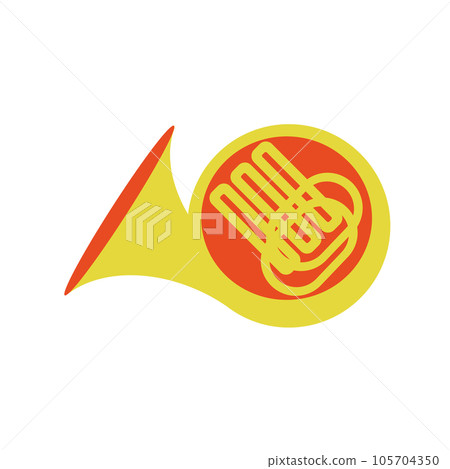 樂器圖喇叭黃色 105704350