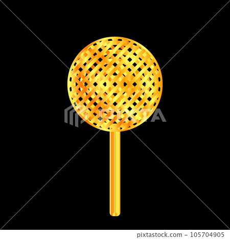 Candy icon on black. Candy icon on black. 105704905