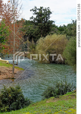 River beach Olhos de Agua - Portugal River beach Olhos de Agua - Portugal 105705186