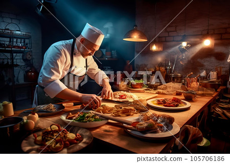 gastronomic festival, where you can see chefs preparing dishes from different cuisines of the world. 105706186