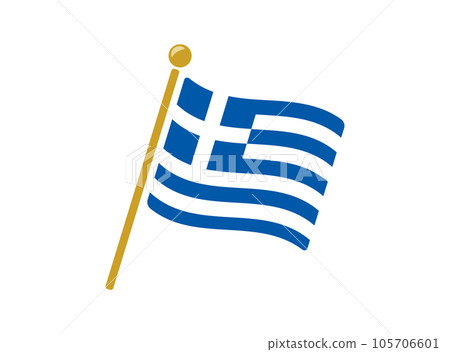 希臘國旗圖標矢量圖 105706601