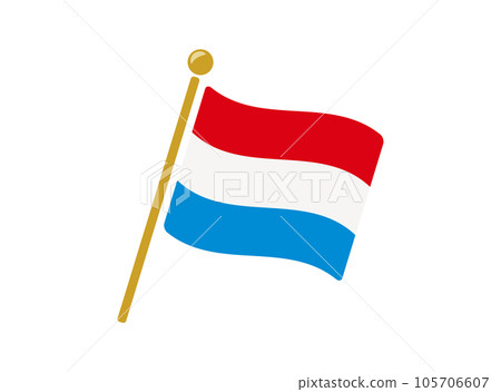 盧森堡國旗圖標矢量圖解 105706607