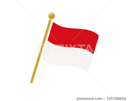 摩納哥國旗圖標矢量圖 105706608