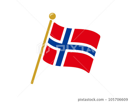 挪威國旗圖標矢量圖 105706609