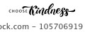 CHOOSE KINDNESS. Calligraphic quote. Motivation kind quote. Calligraphy text choose kindness. Vector illustration 105706919