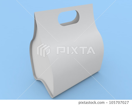 Fast food packaging mockup on a blue background. 105707027