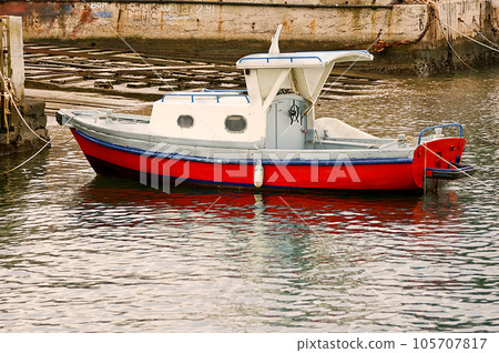 Moored Boat Moored Boat 105707817
