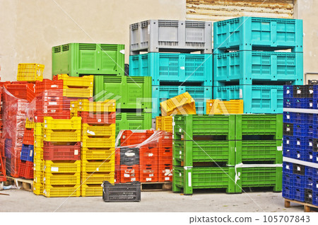 Coloured crates Coloured crates 105707843