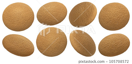 Sponge cakes, butter cookies isolated on white background Sponge cakes, butter cookies isolated on white background 105708572