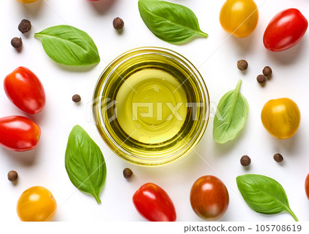 bowl of olive oil 105708619
