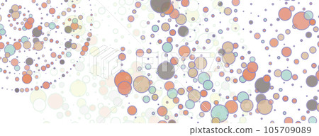 Round dots frame with empty space. Circle dotted design. Vector abstract background Round dots frame with empty space. Circle dotted design. Vector abstract background 105709089