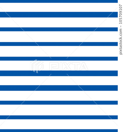 OLGA (1979) "breton stripes" textile seamless pattern. Late 1970s fashion style, fabric print (mariner blue and white irregular stripes). OLGA (1979) "breton stripes" textile seamless pattern. Late 1970s fashion style, fabric print (mariner blue and white irregular stripes). 105709107