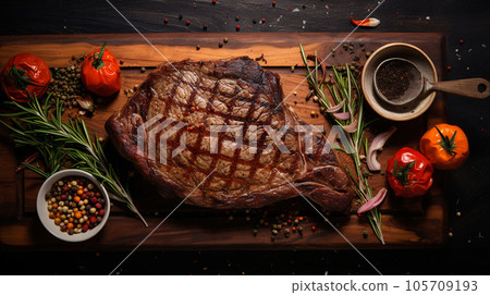 Grilled beef fillet steak Grilled beef fillet steak 105709193