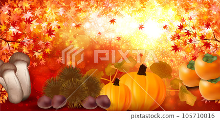 Autumn taste autumn leaves background 105710016